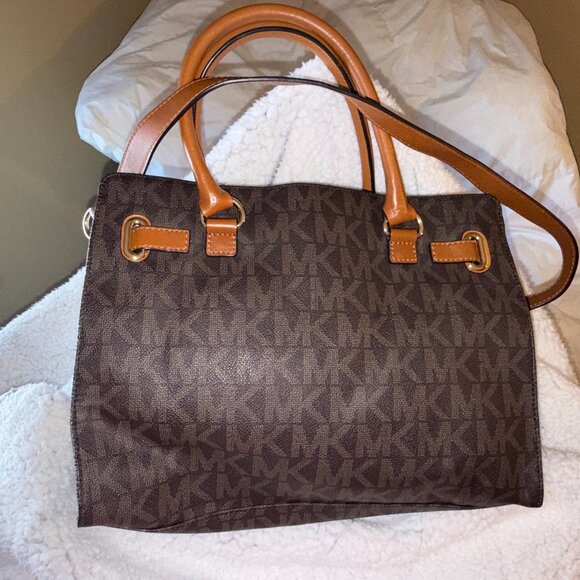 Michael Kors designer monogram leather tote/bag like new - Picture 2 of 11